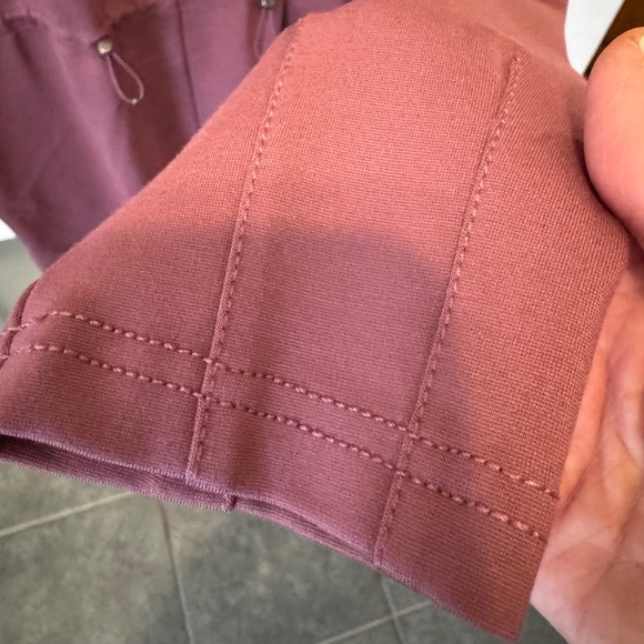 NWOT LoLë Long Sleeve Drawstring Mini/Tunic Dress - Size (L) - Mauve/Dusty Rose - Picture 8 of 12